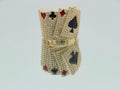 10K CZ POKER MEN'S RING – 10 – JY Jewelry Wholesale