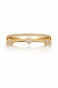 14K DOUBLE RING – 7 – JY Jewelry Wholesale