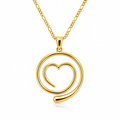 14K SPIRAL DESIGN HEART PENDANT – JY Jewelry Wholesale