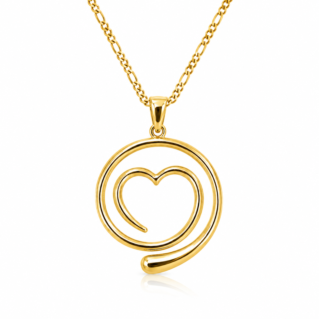 14K SPIRAL DESIGN HEART PENDANT – JY Jewelry Wholesale