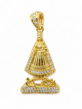 14K CZ DETAIL SMALL CARIDAD PENDANT – JY Jewelry Wholesale