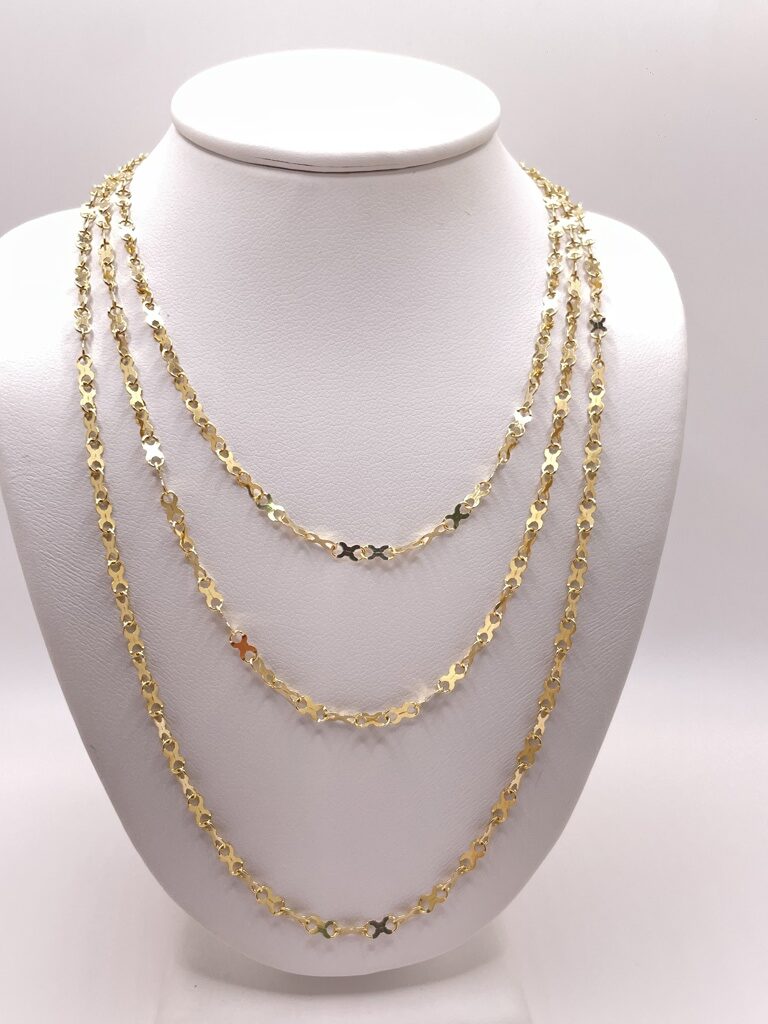 10K FIGURE EIGHT LINK CHAIN – 16" 2.5MM – JY Jewelry Wholesale