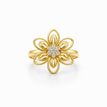 14K ELEGANT FLOWER SILHOUETTE WOMAN'S RING – 8 – JY Jewelry Wholesale