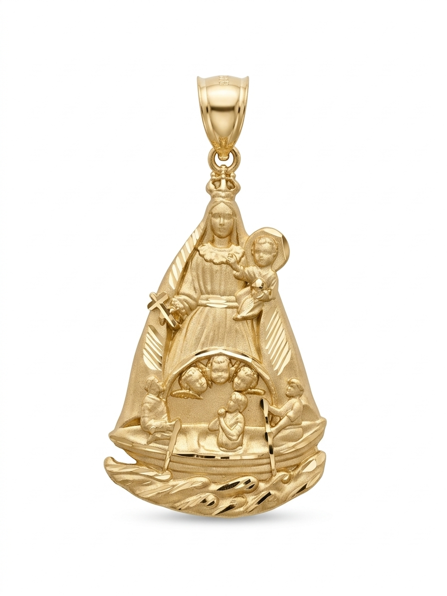 10K CARIDAD PENDANT BODY CHAPE STYLE – MEDIUM – JY Jewelry Wholesale