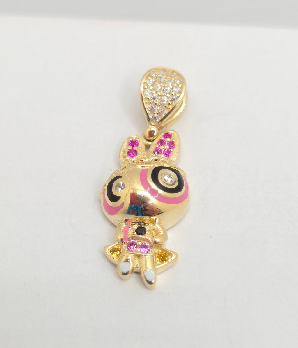 14K BOMBOM BEAUTIFUL POWERPUFF GIRLS BLOSSOM PENDANT – JY Jewelry Wholesale