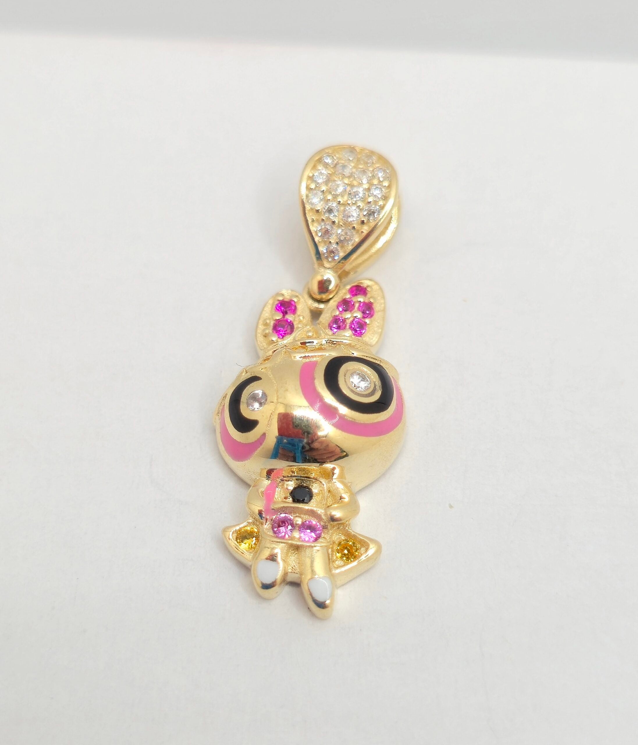 14K BOMBOM BEAUTIFUL POWERPUFF GIRLS BLOSSOM PENDANT – JY Jewelry Wholesale