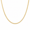 10K SOLID CUBAN CURB FLAT CHAIN – 16" 2.5MM – JY Jewelry Wholesale