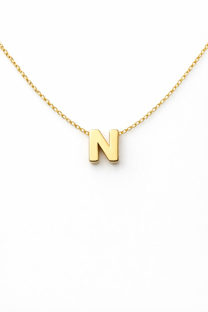 10K CHAIN ??WITH LETTER "N" PENDANT – 18 – JY Jewelry Wholesale