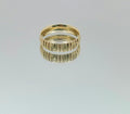 10K FANCY VERTICAL LINES DESIGN WEDDING BAND RING – 12 5MM – JY Jewelry Wholesale