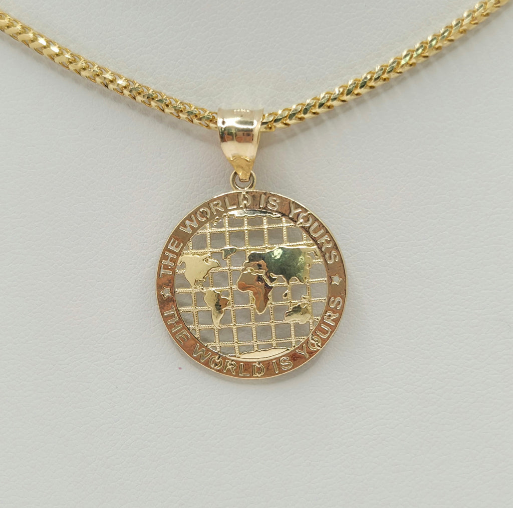 10K EXTRA SMALL THE WORLD IS YOURS GLOBE PENDANT – JY Jewelry Wholesale