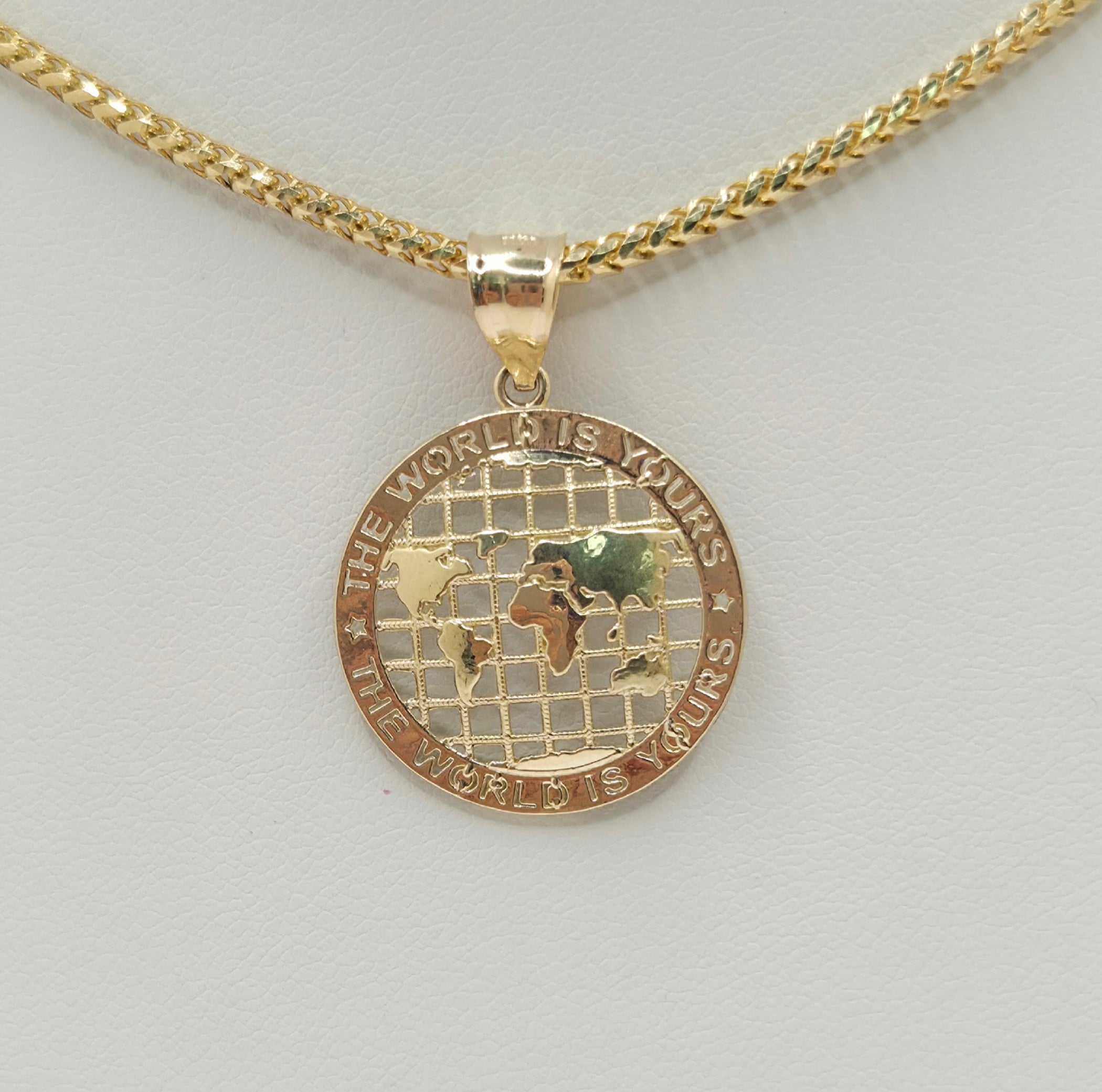10K EXTRA SMALL THE WORLD IS YOURS GLOBE PENDANT – JY Jewelry Wholesale