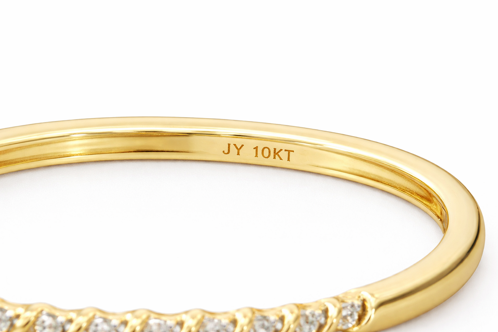10K ELEGANT DIAMOND BANGLE – JY Jewelry Wholesale