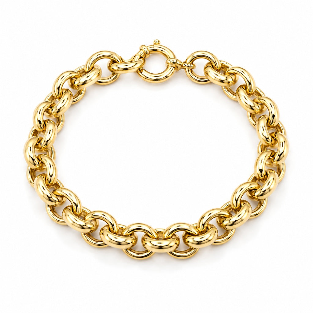 10K ROLO BRACELET – 7" – JY Jewelry Wholesale