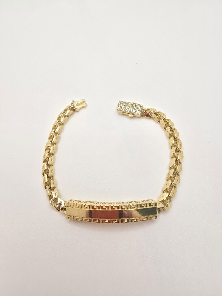 10K ID CHINO LINK STYLE BRACELET – 7" 5.5MM – JY Jewelry Wholesale