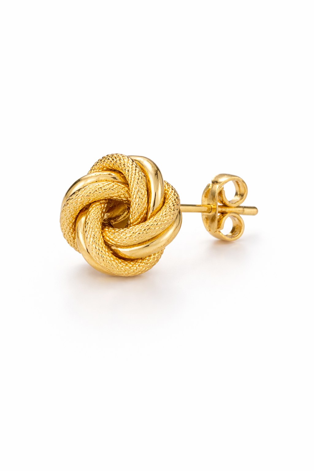 14K LARGE CUBAN STYLE KNOT EARRINGS – LARGE – JY Jewelry Wholesale