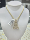 10K chain letter A – 18" – JY Jewelry Wholesale