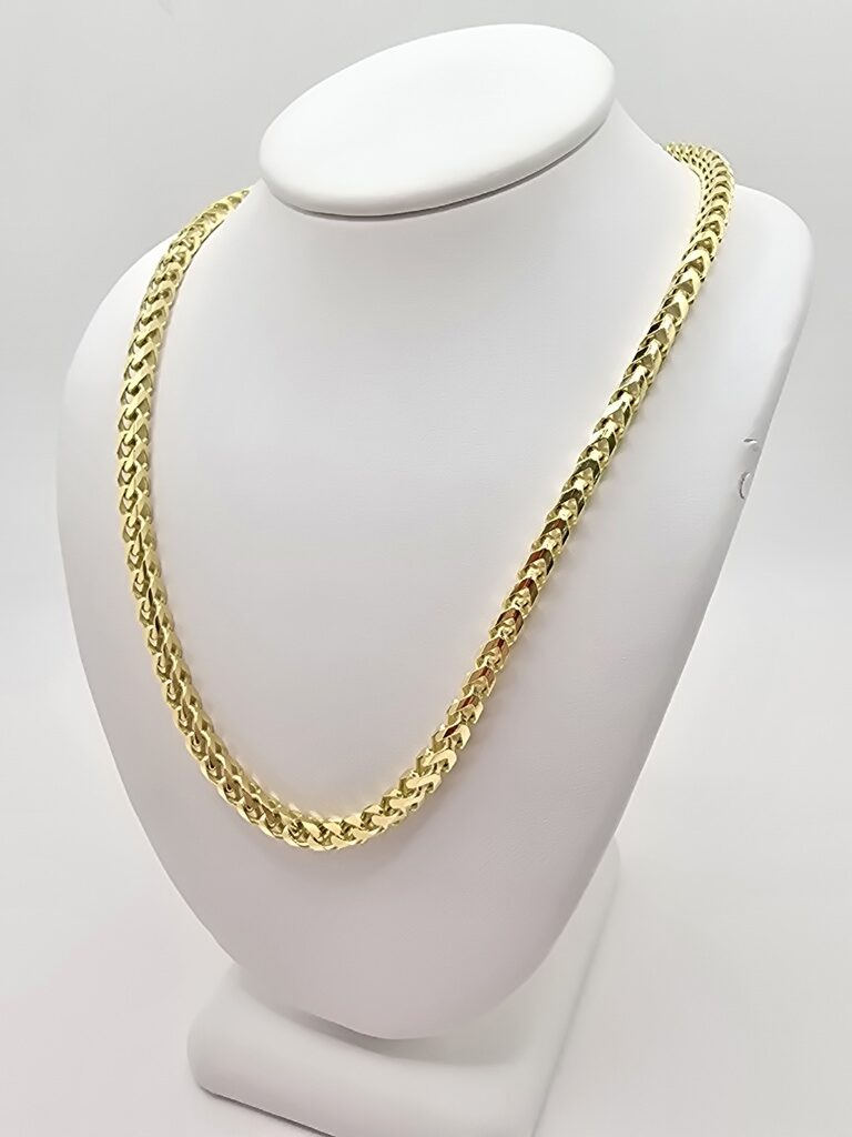 10K SOLID FRANCO CHAIN – 24" 3.5MM – JY Jewelry Wholesale