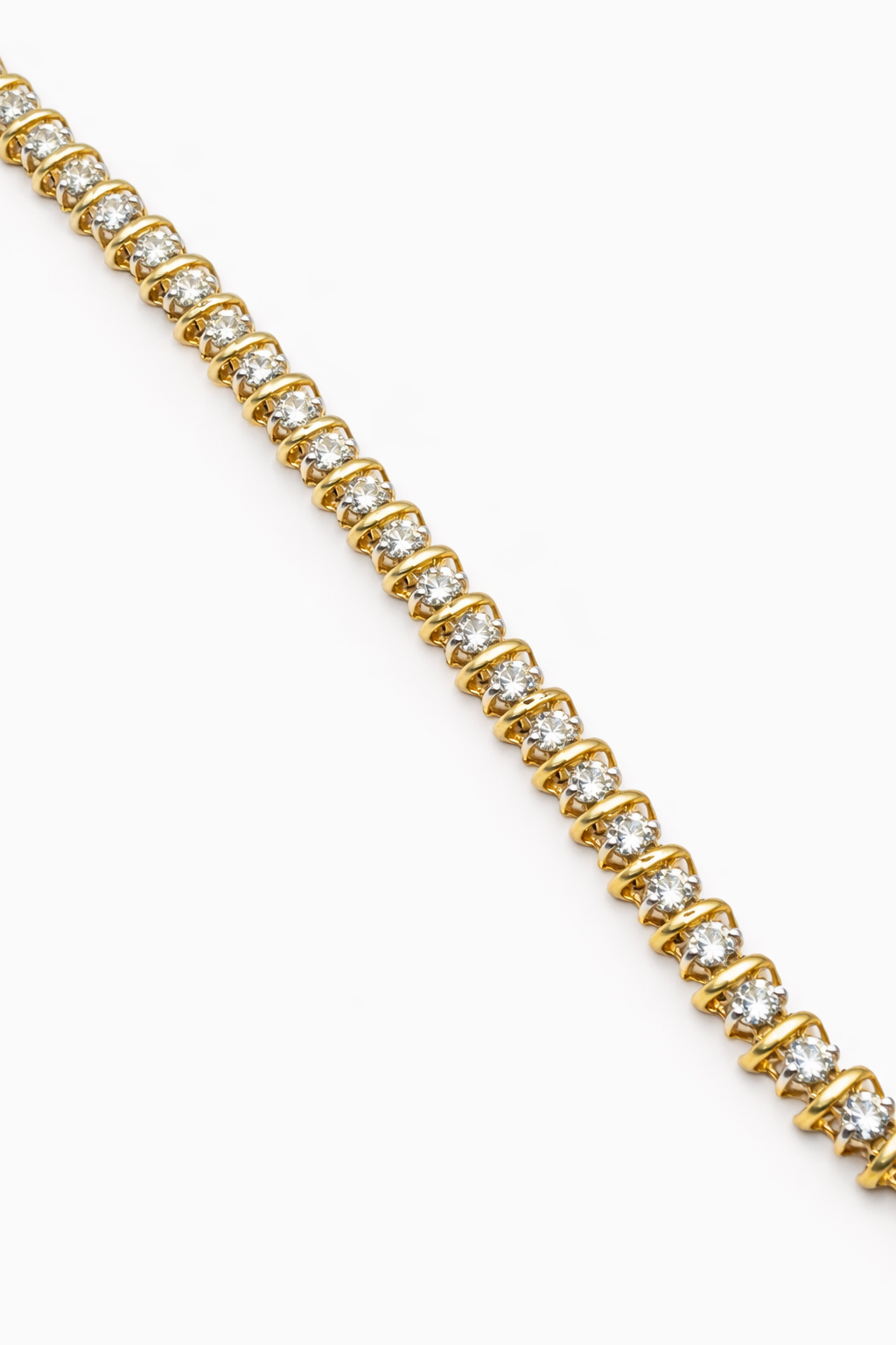 14K YELLOW GOLD NATURAL DIAMOND TENNIS BRACELET – 6MM 7" – JY Jewelry Wholesale