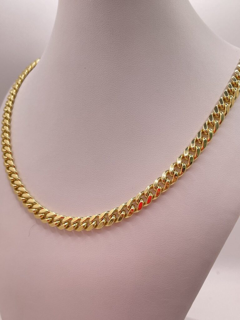 10K SEMISOLID MIAMI CUBAN CHAIN 24" 7MM – JY Jewelry Wholesale