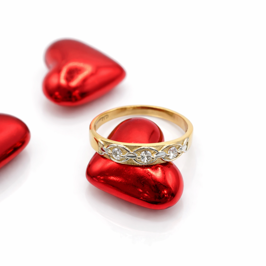 10K TWO TONE ENGAGEMENT MAN'S RING – 10 – JY Jewelry Wholesale