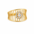 14K ELEGANT BAR DESIGN BACKGROUND CENTER STONE RING – 8 – JY Jewelry Wholesale