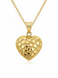 14K NUGGETS DESIGN HEART PENDANT – JY Jewelry Wholesale