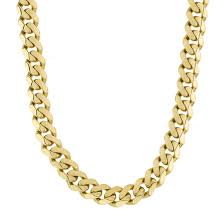 10K PLAIN MONACO CERTIFIED CHAIN – 20" 8MM – JY Jewelry Wholesale