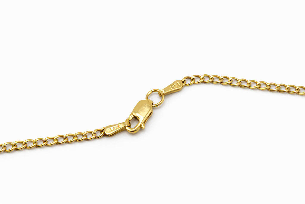 10K HOLLOW CUBAN CURB FLAT CHAIN – 20" 2MM – JY Jewelry Wholesale