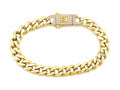14K MONACO STYLE BRACELET – 8" 7MM – JY Jewelry Wholesale