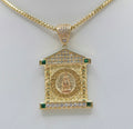 14K CZ GREEK DETAIL HOUSE STYLE CARIDAD PENDANT – JY Jewelry Wholesale