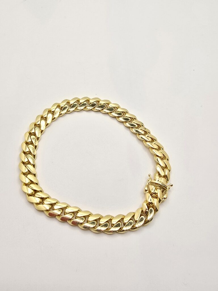 10K SOLID MIAMI CUBAN BRACELET – 8" 8MM – JY Jewelry Wholesale