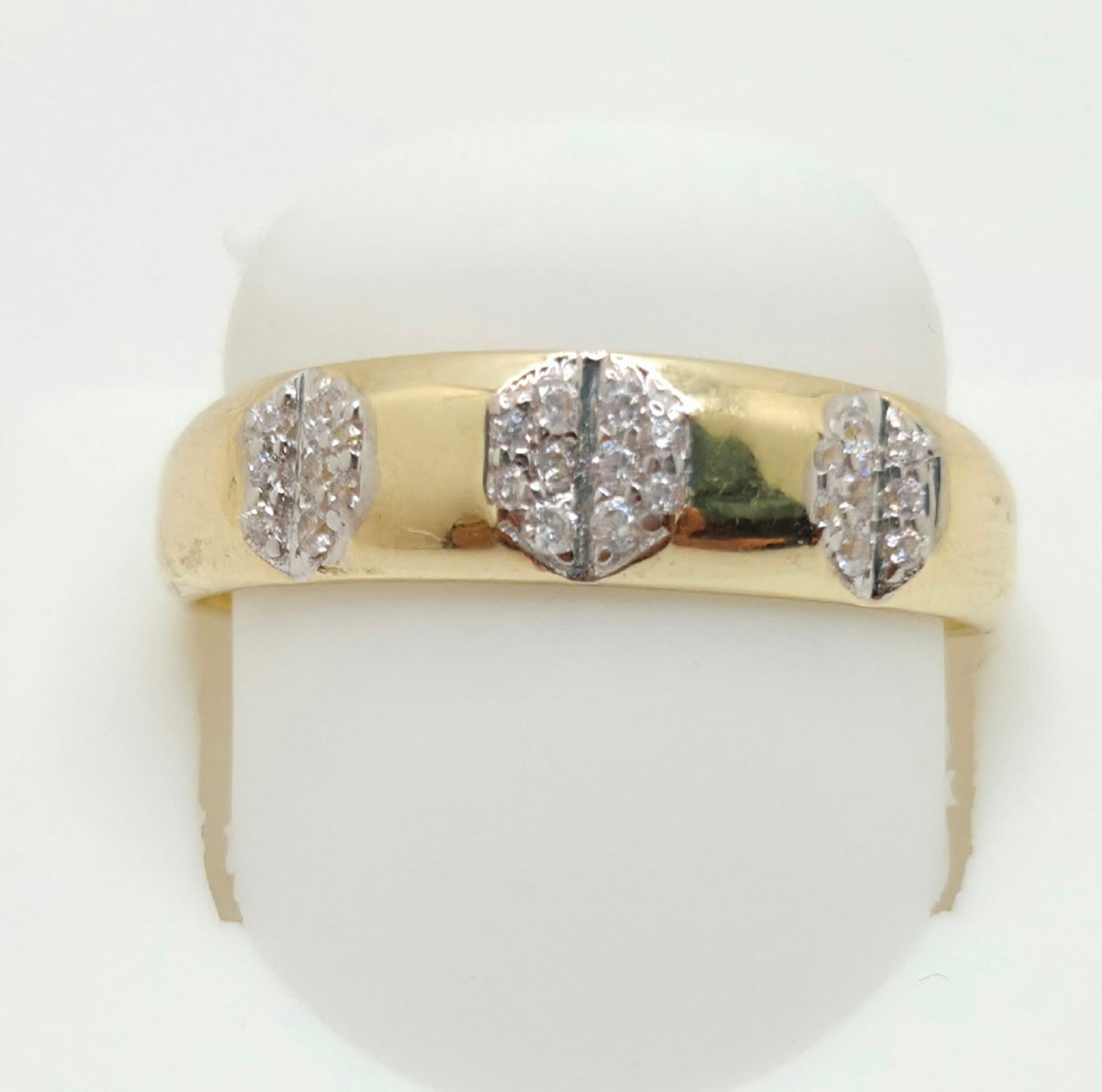 14K CZ DELICATE MEN'S RING – 10 – JY Jewelry Wholesale