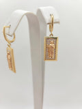 10K RECTANGULAR SAN JUDAS PENDANT EARRINGS – JY Jewelry Wholesale