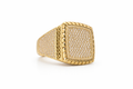 14K EXOTIC CZ SQUARE BIG MAN'S RING – 12.5 – JY Jewelry Wholesale