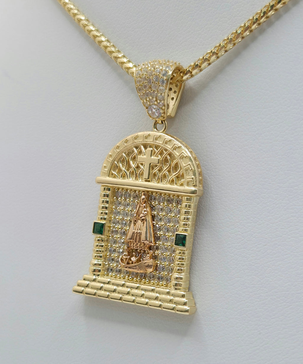14K CZ HOUSE STYLE CARIDAD PENDANT – JY Jewelry Wholesale