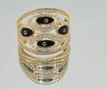 14K MODERN BLACK EYES RING – 8 – JY Jewelry Wholesale
