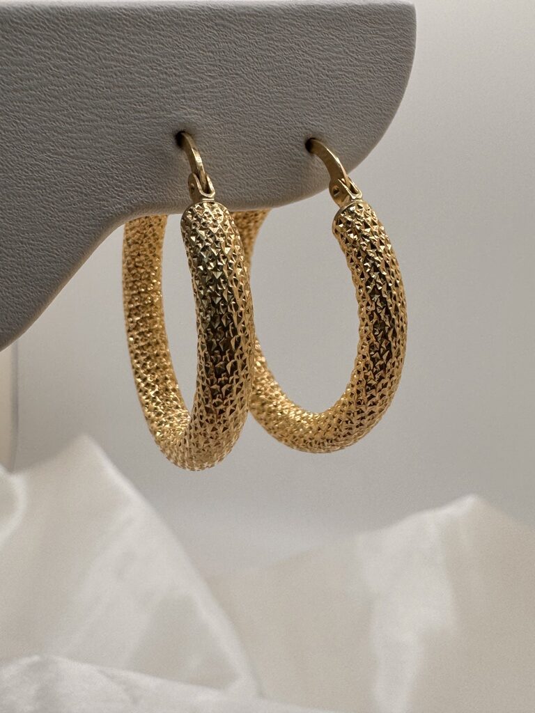 10K NEVADAS HOOPS EARRINGS – 3 3MM – JY Jewelry Wholesale