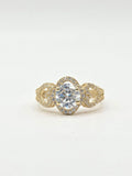14K SMALL HEARTS DETAILS PROMISE RING – 7 – JY Jewelry Wholesale