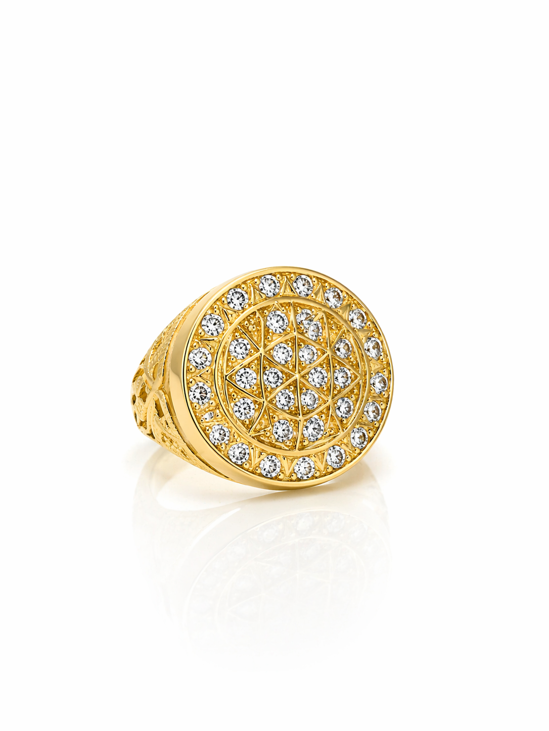 10K MODERN AND EXOTIC ROUND ROSETTA RING – 10-11 – JY Jewelry Wholesale