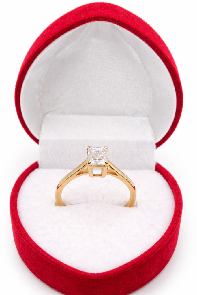 10K MOISSANITE 1.13CTW VVS D COLOR PROMISE RING – 7 – JY Jewelry Wholesale