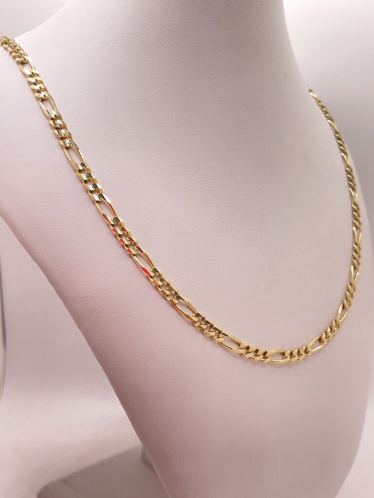 10K FIGARO CHAIN 24" 4MM – JY Jewelry Wholesale