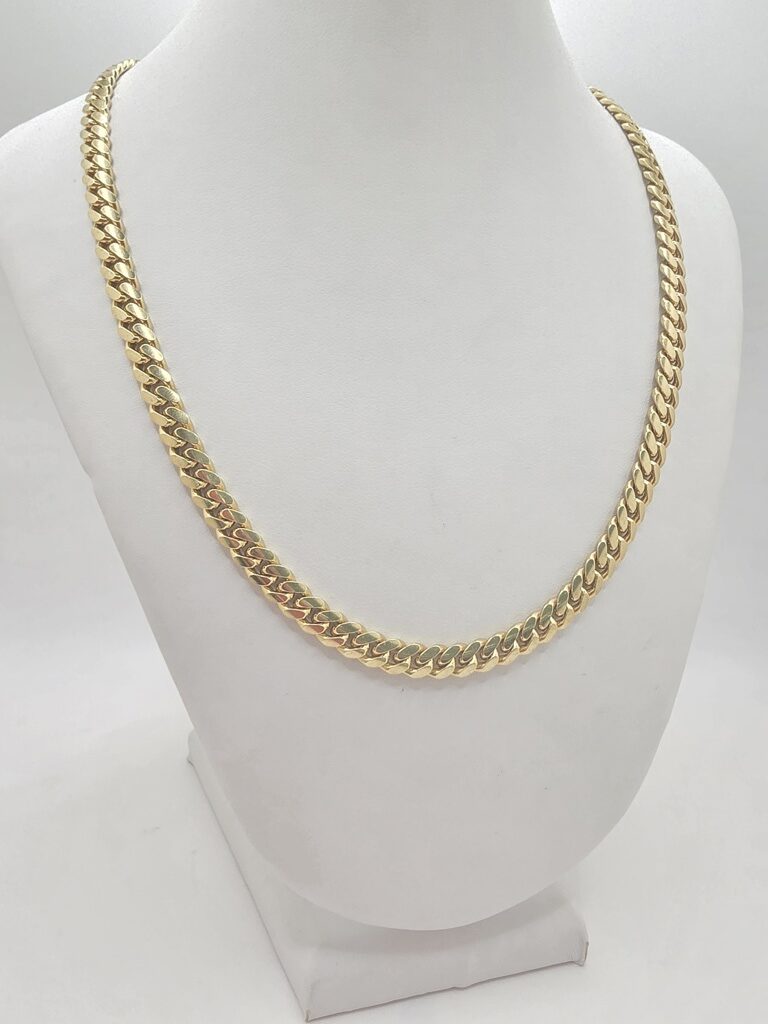 14K SOLID MIAMI CUBAN CHAIN – 24" 6MM – JY Jewelry Wholesale