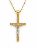 10K SMALL CHRIST ON CROSS PENDANT – SMALL – JY Jewelry Wholesale