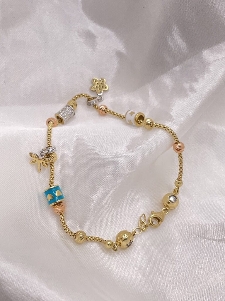 10K MINI PANDO BRACELET – 8" – JY Jewelry Wholesale