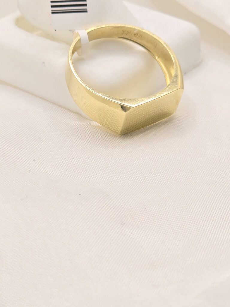 10K SQUARE DESIGN ENGRAVABLE MAN'S RING – 10 – JY Jewelry Wholesale