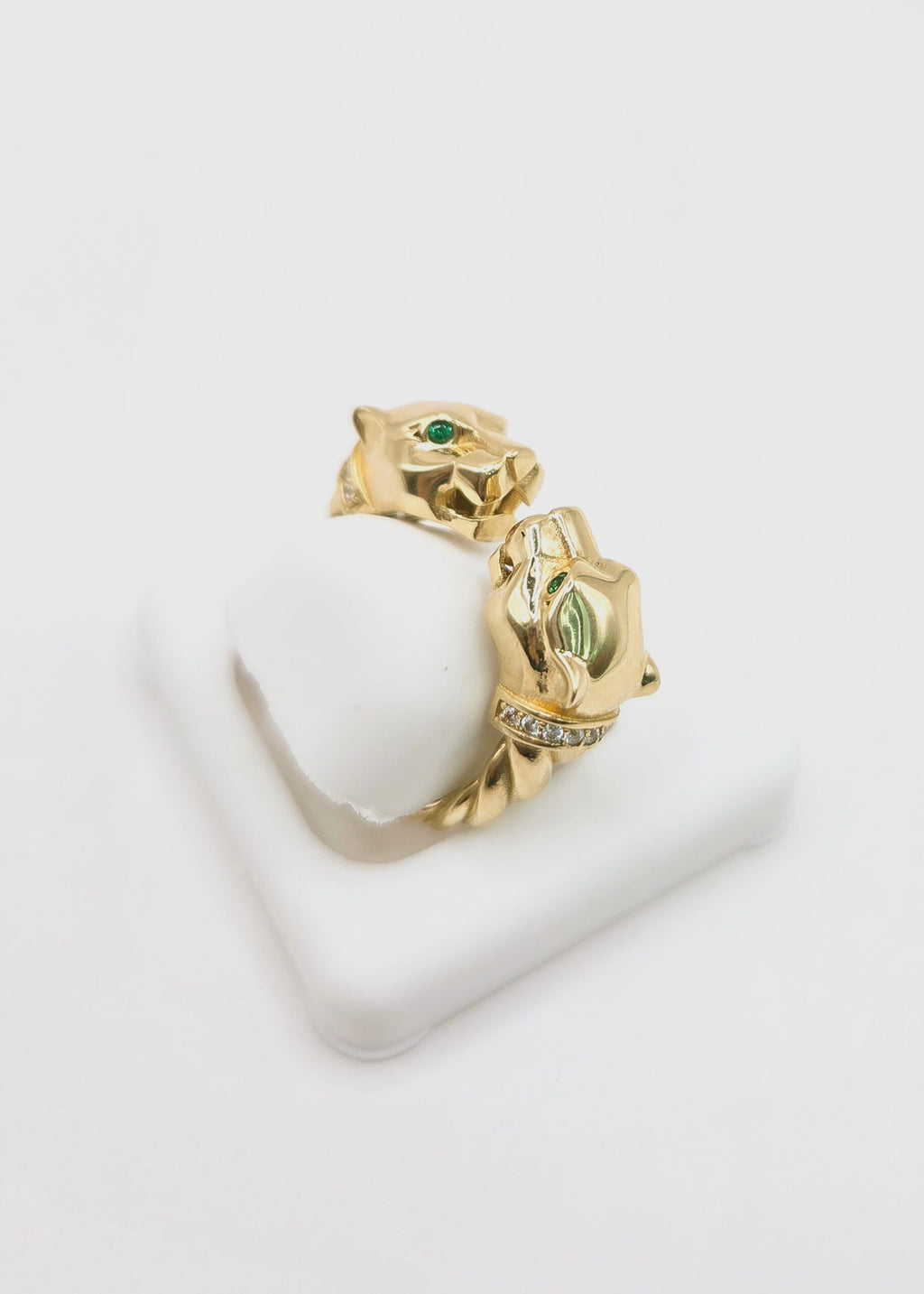 10K EXOTIC TWO TIGER HEAD RING – 9 – JY Jewelry Wholesale