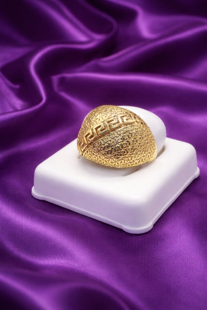 10K MODERN GREEK STYLE RING – 9-10 – JY Jewelry Wholesale