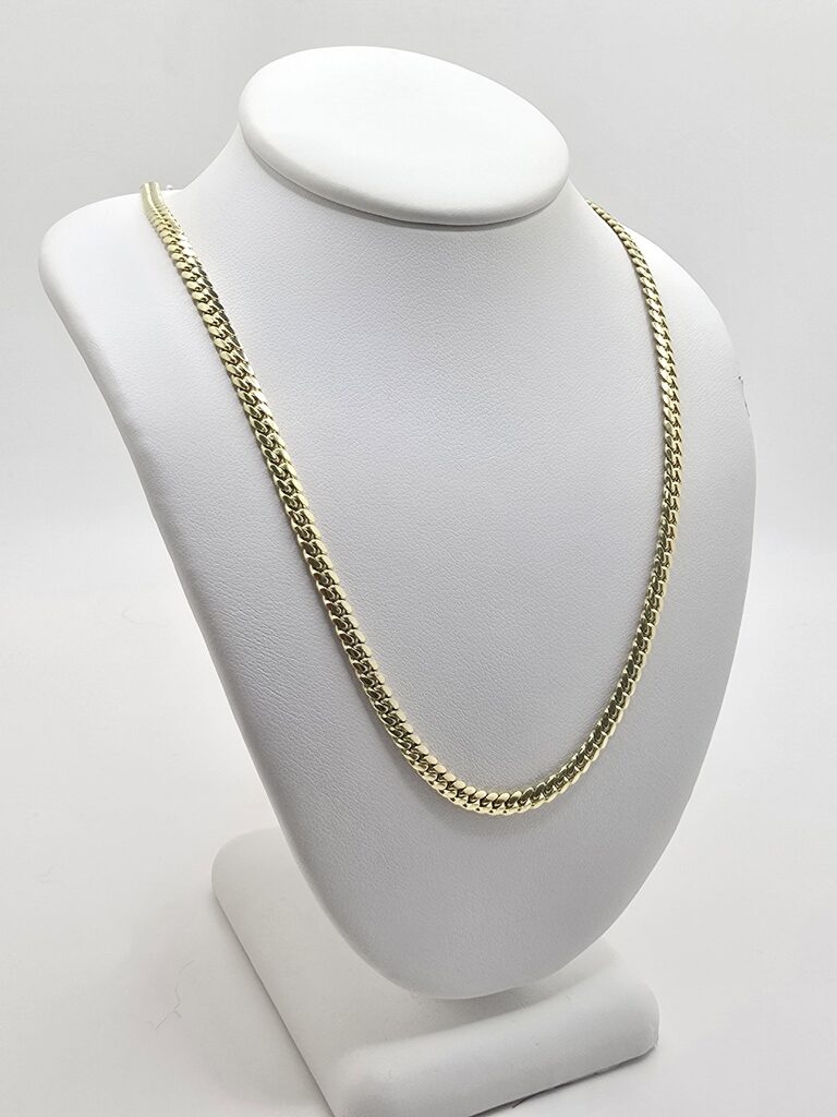10K SPECIAL OFFER SOLID MIAMI CUBAN CHAIN – 24" 3MM – JY Jewelry Wholesale