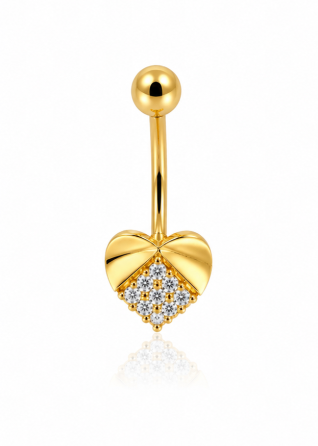 10K HEART PIERCING – M REF-170373/00000 – JY Jewelry Wholesale
