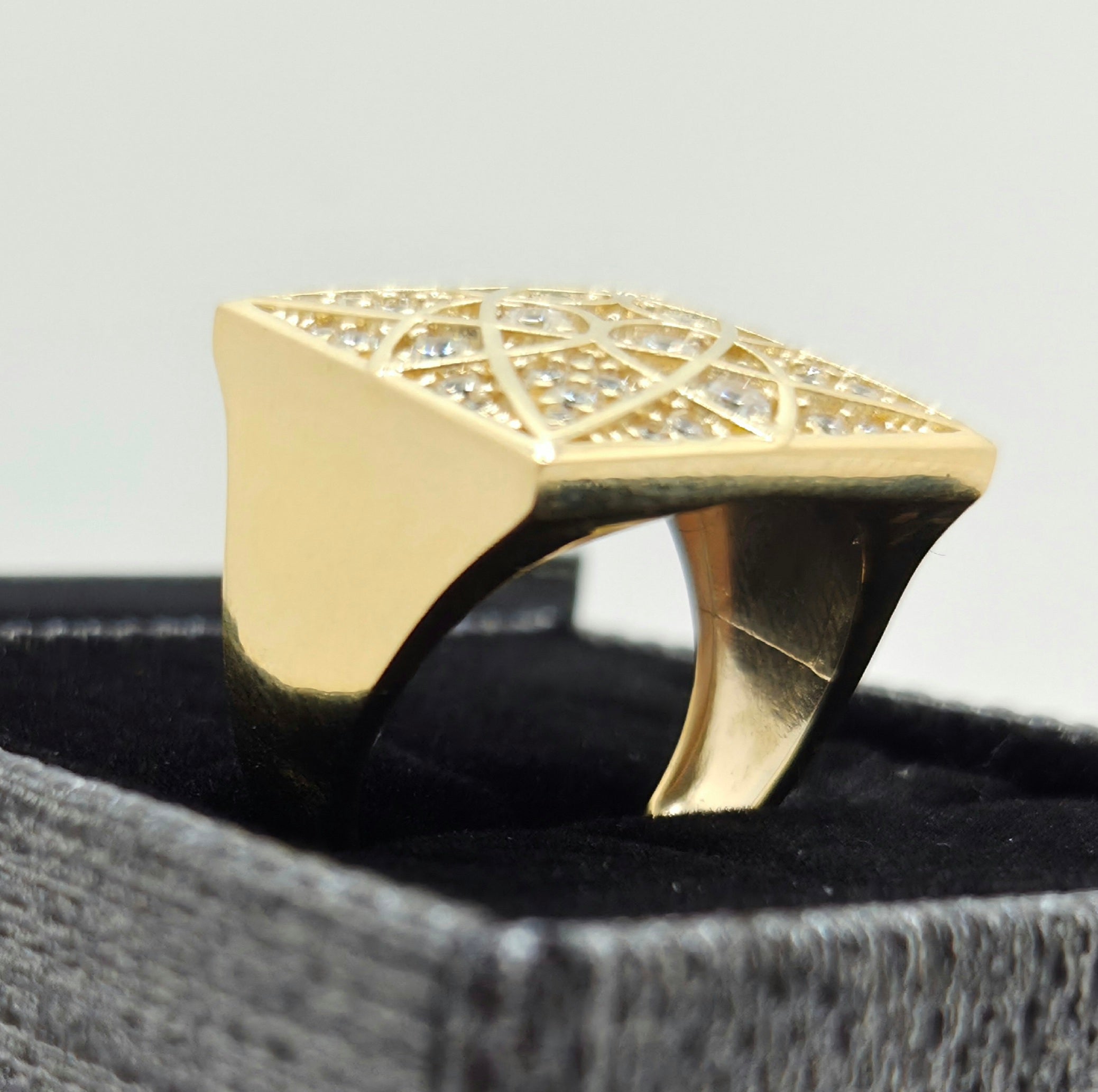10K ELEGANT SQUARE ROSETTA MEN'S RING – 10 – JY Jewelry Wholesale